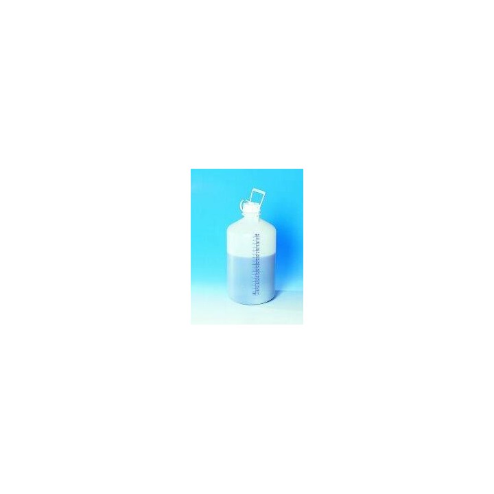 HDPE 5 L Storage Bottle with Scale and Cap | Hornik