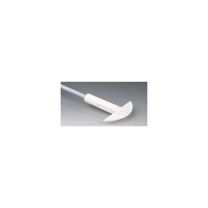 Halbmond-Rührwelle Edelstahl PTFE 350 mm Ø10 NS 29/32 | Hornik
