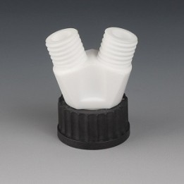 Schraubkappe GL45 mit 2 Hälsen GL25 PTFE | Hornik