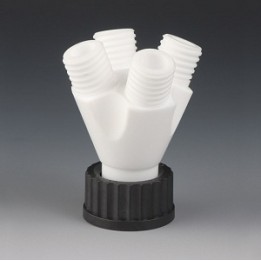 GL45 Screw Cap, 4 GL25 Necks, PTFE, BOLA | Hornik