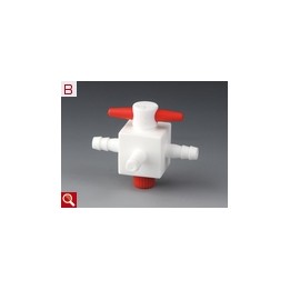 Kranik stożkowy PTFE 3-drożny, oliwki 11 mm | Hornik