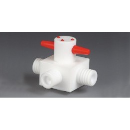 BOLA GL 3-Wege-Hahn PTFE GL14, 4 mm T | Hornik