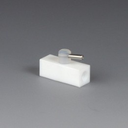 Mini-2-Wege-Hahn PTFE UNF 1/4" 28G für Ø 1,6x3,2 mm | Hornik
