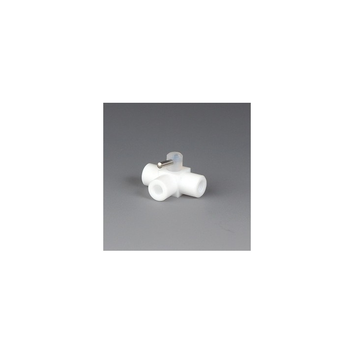 Mini zawór 3-drogowy PTFE UNF 1/4" 28 G BOLA | Hornik