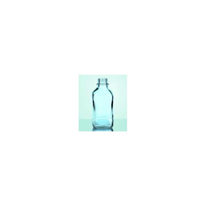 Vierkantflasche 1000 ml Kalk-Soda-Glas | Hornik