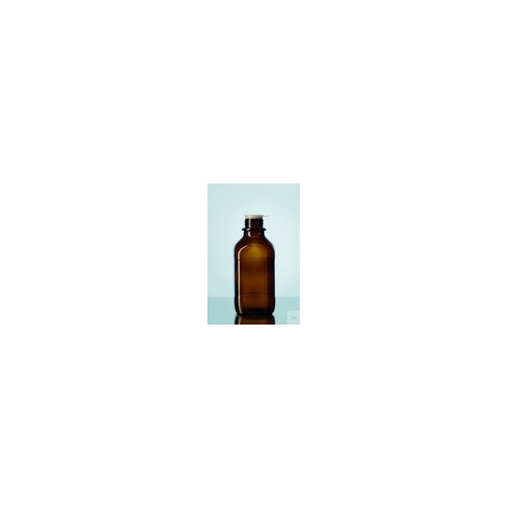 Butelka laboratoryjna 100 ml, brązowa, kwadratowa | Hornik