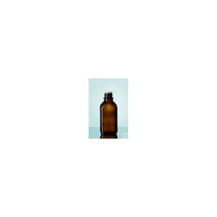 500 ml Square Amber Glass Bottle DIN 32 H | Hornik