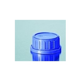 Niebieska zakrętka PP GL60K do butelek kwadratowych | Hornik