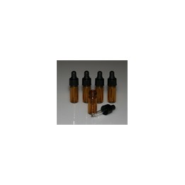 Tropfflasche 20 ml Braunglas rund Pippettenmontur rot/schwarz Länge 71 mm VE 195 St.*Auslauf*|★★★★★ Preis✓