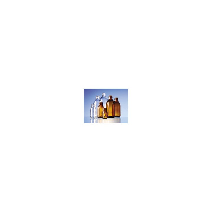 Sirup bottle 100 ml clear glass hydrolytic class III thread PP28|★★★★★ price✓