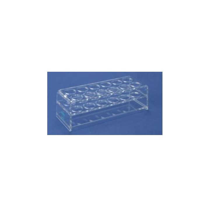 Reagenzglasständer Acrylglas für 12x2 Gläser Ø Öffnung 35 mm AUSLAUF
