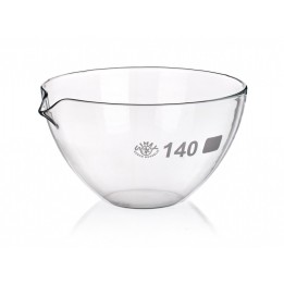 Abdampfschale 600 ml Borosilikatglas 3.3 Ausguss flacher Boden