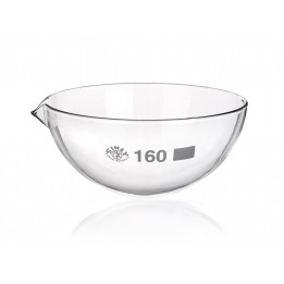 Abdampfschale 100 ml Borosilikatglas 3.3 Ausguss runder Boden VE 10 St.