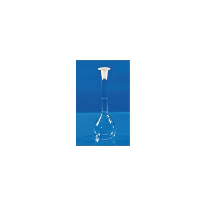 Kolba miarowa 10mL szkło borokrzem 3.3 korek PP NS 7/16