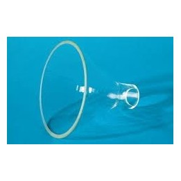 Powder funnel Simax short oblique stem outer-Ø 80 mm