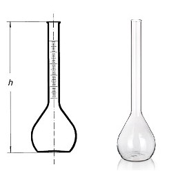 Kolben 100 ml mit Teilung im Hals