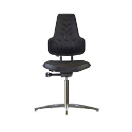 Arbeitsstuhl WS 8210 Werkstar, PUR, schwarz | Hornik