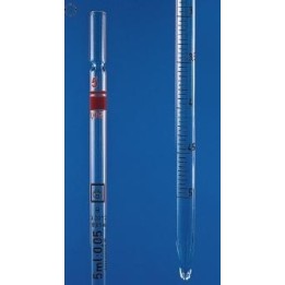 Graduated pipette 10:0,1 ml class B AR-glass partial delivery orange