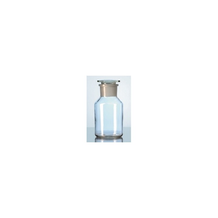 Weithals-Standflasche 100 ml Glas mit eingeschliffenem Stopfen Klarglas