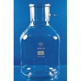 Filtering flask 5000 ml Boro 3.3 with glass side hose connection
