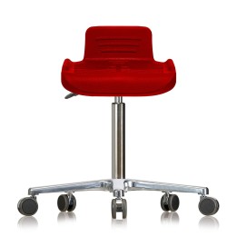 Drehhocker WS 4220 Classic, Soft-PUR, rot | Hornik