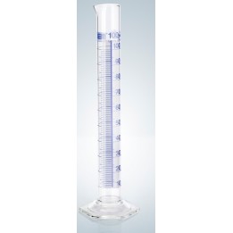 Messzylinder DURAN® 50 ml Klasse A, blau | Hornik