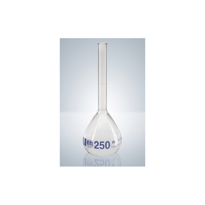 Kolba miarowa 500 ml DURAN klasa A, niebieska | Hornik