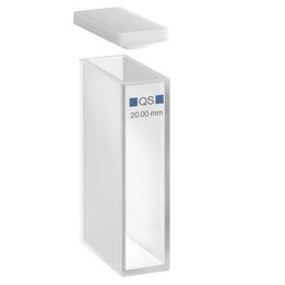 Macro Cuvette 100-QS, Quartz Glass 20 mm | Hornik