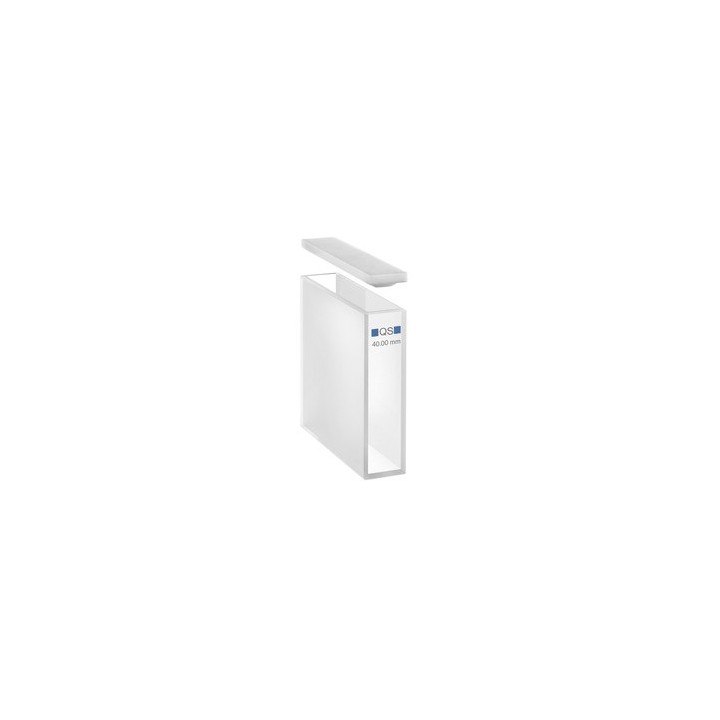 Macro Cuvette 100-QS 40 mm Quartz Glass | Hornik