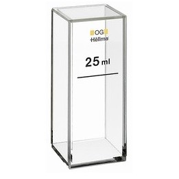 Cuvette 402.013-OG, Optical Glass, 25x25 mm | Hornik
