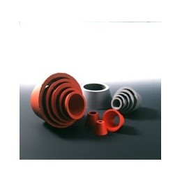 Nutschentrichter rot, Naturkautschuk, Größe 7, Ø 78/58 mm | Hornik
