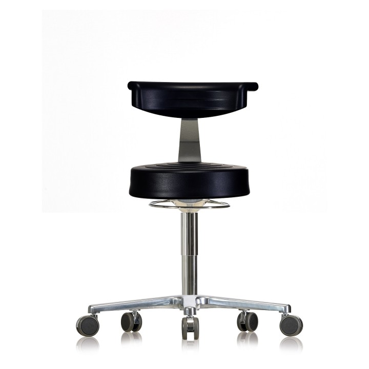Stool with castors WS3920 GMP Classic seat with Soft-PU 510-660 mm black