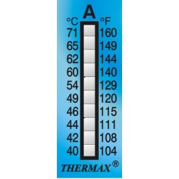 Thermax 10 Level Streifen irreversibel Messbereich +188 bis +249 °C VE 10 Stck.