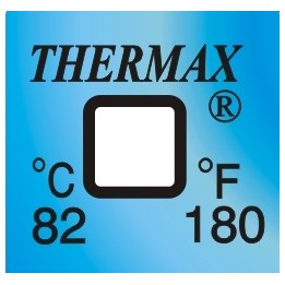 Thermax 1 Level Strips irreversible adhesive measuring temperature +82°C pack50pcs.