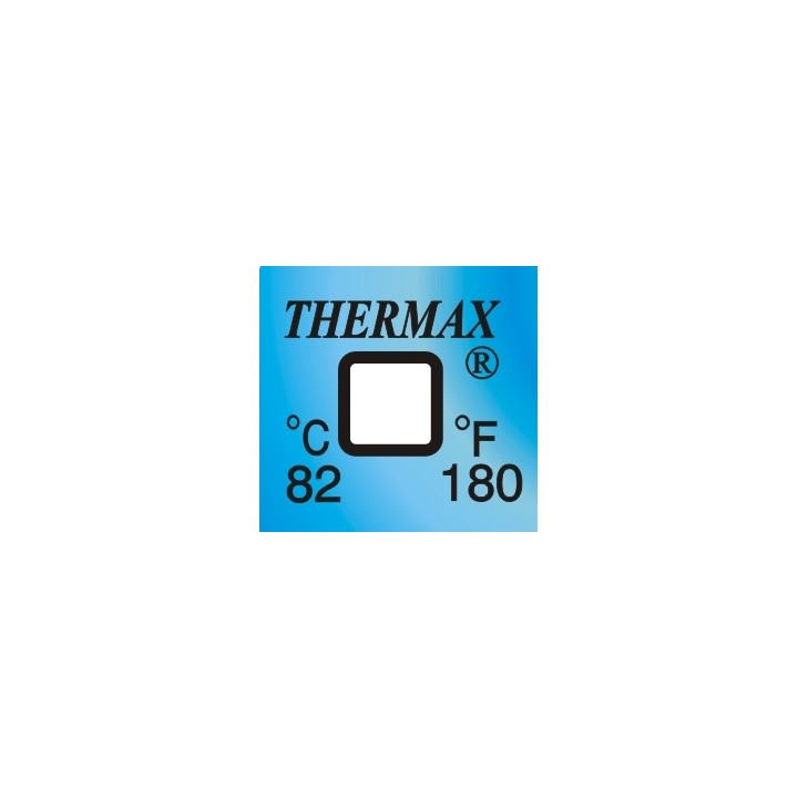 Thermax 1 Level Streifen irreversibel adhesiv Messtemperatur +82°C VE 50 St.