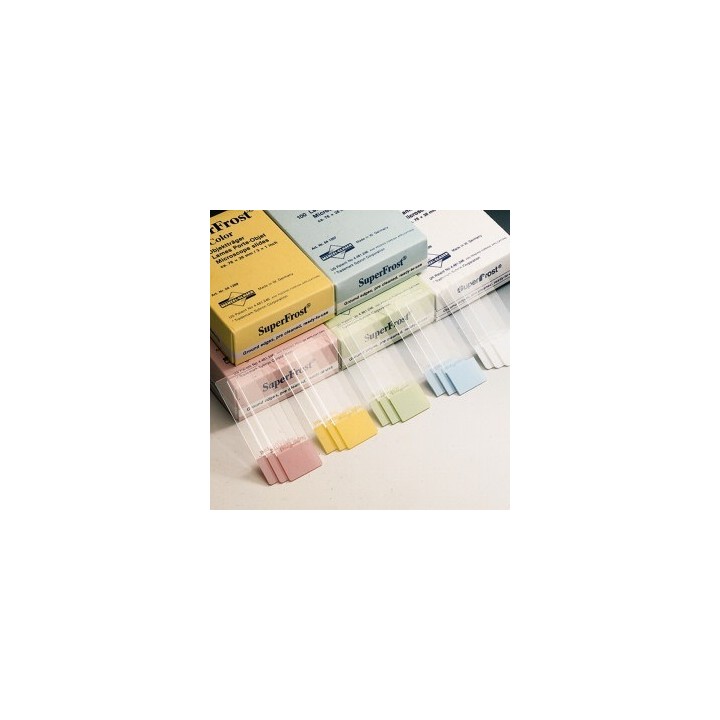 Microscope slides Superfrost blue 76x26x1 mm marking area 26x19 mm coated pack 50 pcs.