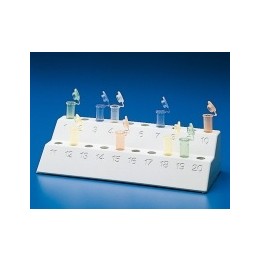 Micro-centrifuge tube rack PP 20 numerically coded holes for centrifuge tubes 1,5 ml autoclavable