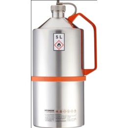 Safety can with screw cap pressure control device stainless steel 5L handle