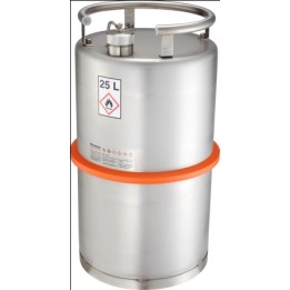 Sicherheitsstandgefäß mit Schraubkappe Überdruckventil Edelstahl 25L