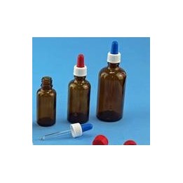 Pipettenmontur aus Schraubkappe Saughütchen und Glaspipette für 100 ml Flaschen VE 100 Stck.