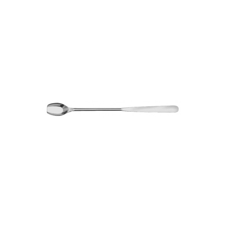 Open spoon 18/10 steel, round handle, 200 mm | Hornik