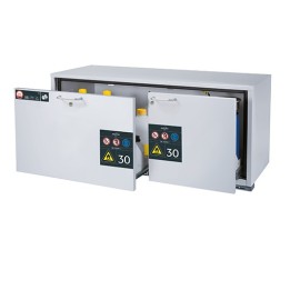 Sicherheitsunterbauschrank UB30.060.140.2S, 2 Schubladen | Hornik