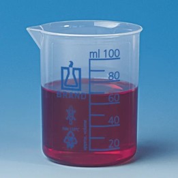 Messbecher 250 ml PP, blaue Teilung | Hornik