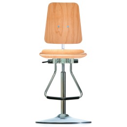 Arbeitsstuhl WS 1011 TPU XL CLASSIC mit Holz | Hornik