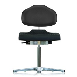 WS 1210 CLASSIC – krzesło robocze Soft-PUR, czarne | Hornik