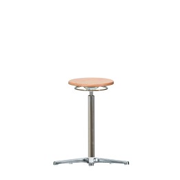 WS 3011 CLASSIC Swivel Stool, Wooden Seat | Hornik