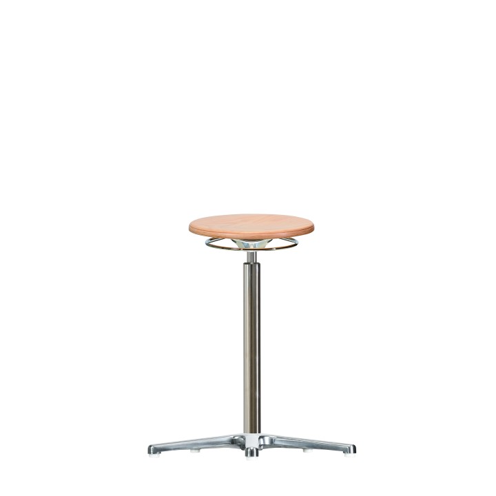 Drehhocker WS 3011 CLASSIC mit Holzsitz | Hornik