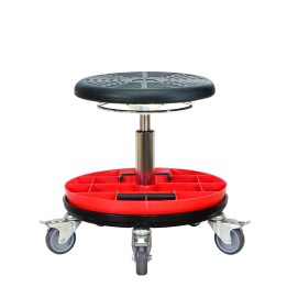 Drehhocker WS 3025 PU CLASSIC mit Rollen | Hornik