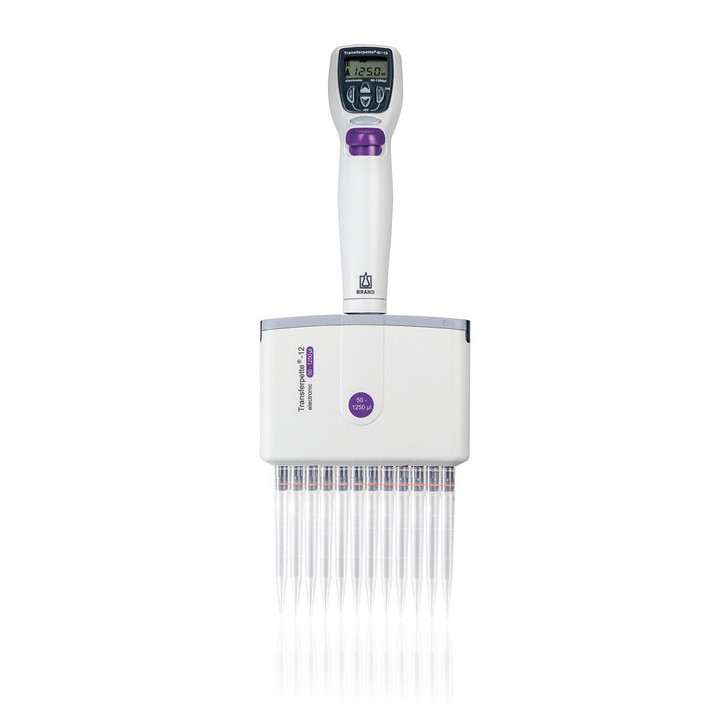 Transferpette-12 electronic DE-M 50-1250 µl, lila | Hornik