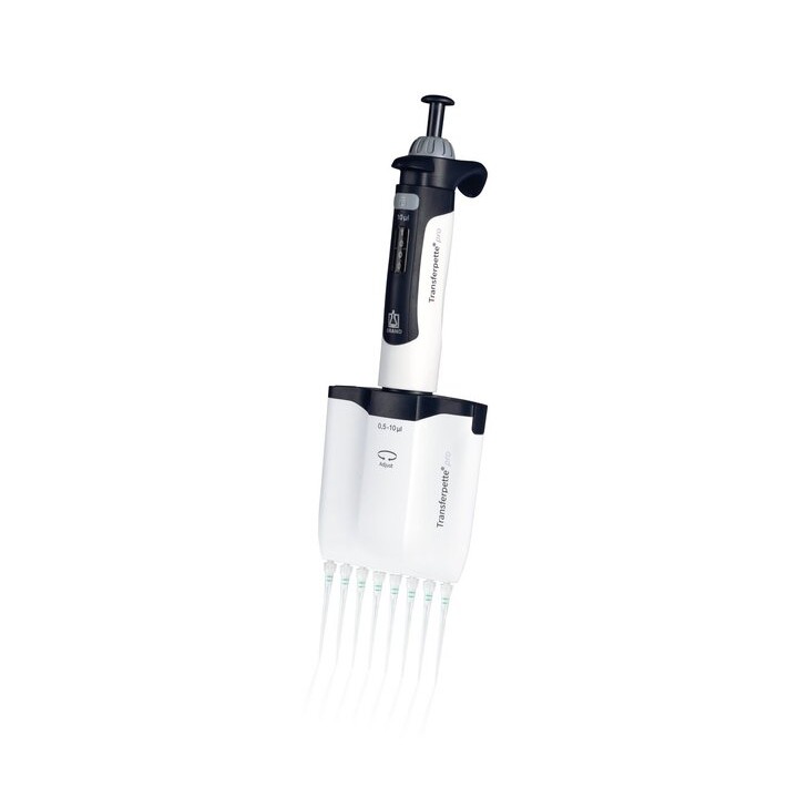 Transferpette pro-8 DE-M 0,5 - 10 µl with accessories | Hornik